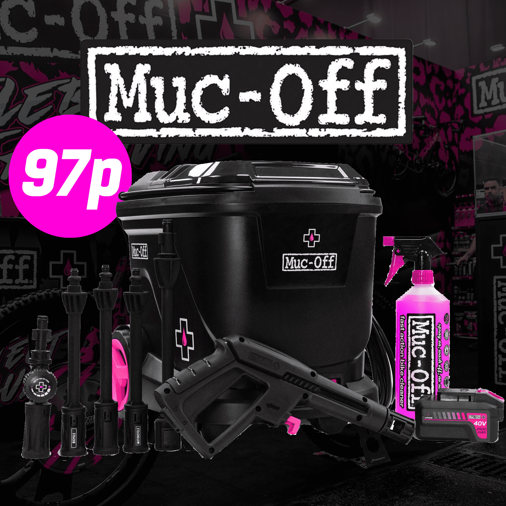 WIN A MUC OFF MOBILE PRESSURE WASHER MOTO BUNDLE 💦 Moto Comps