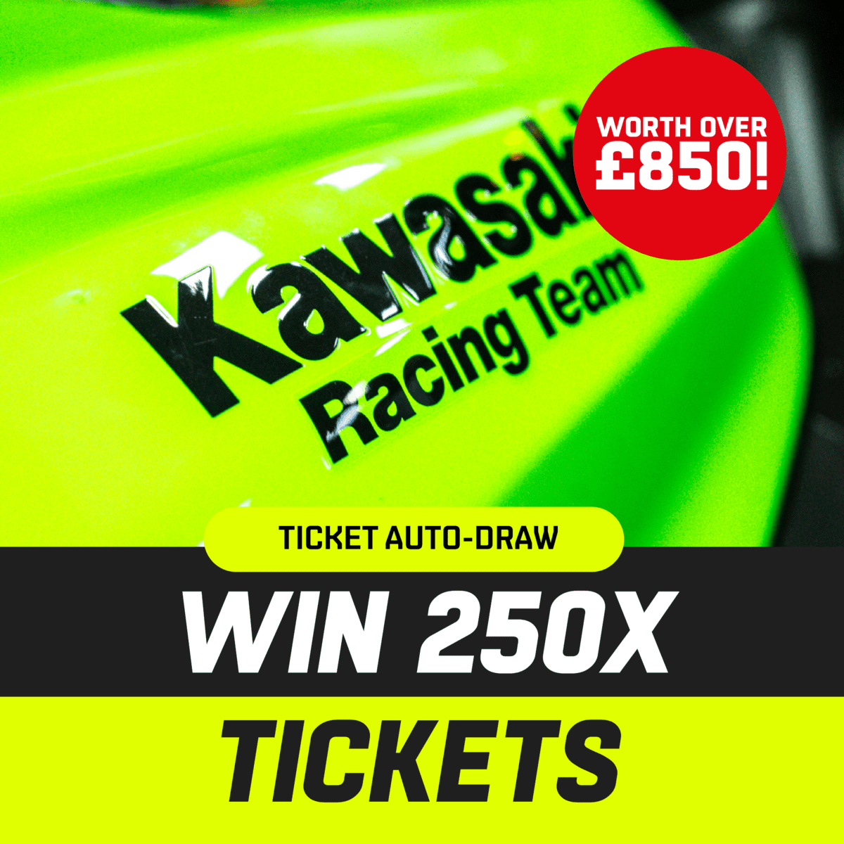 WIN 250X BIKE OR CASH TICKETS (WORTH £850+) - AUTO DRAW! 🎟️